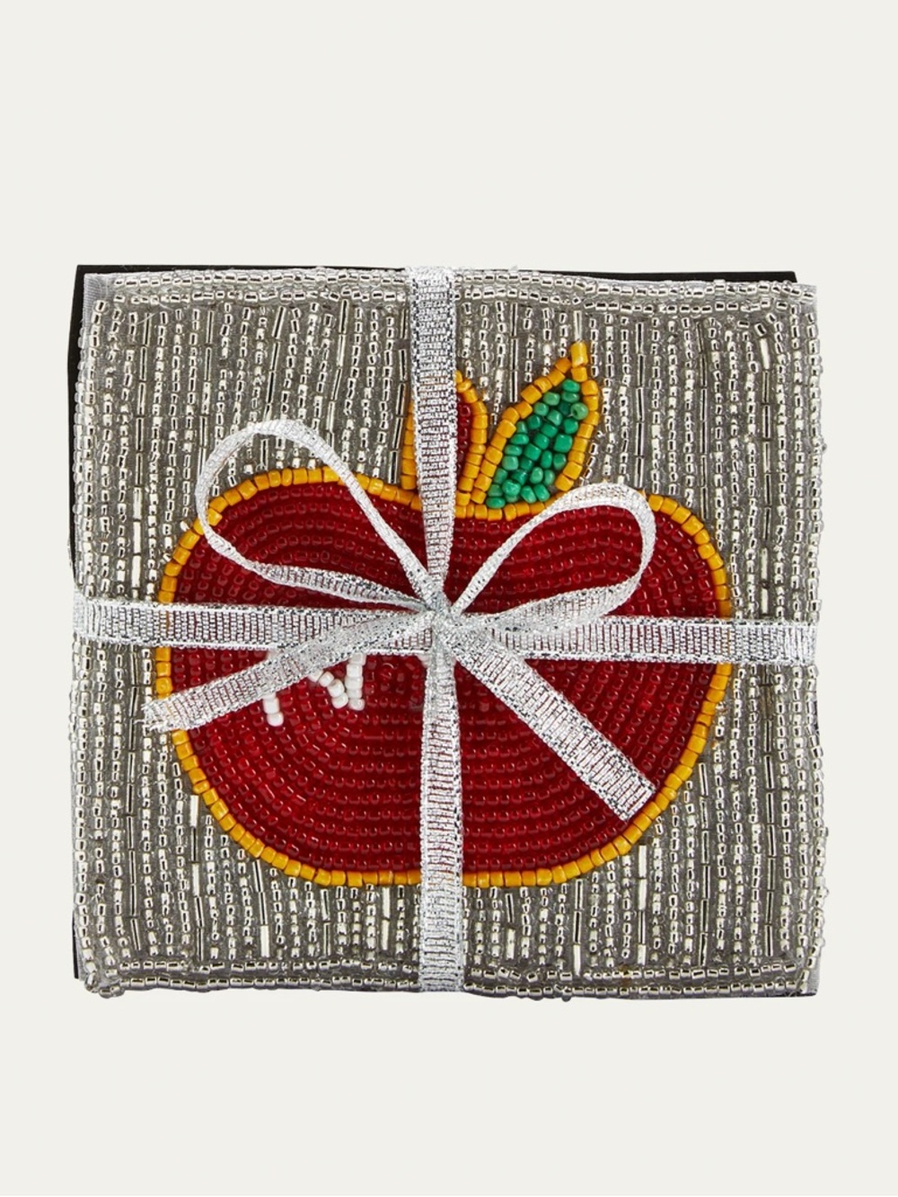 SUDHA PENNATHUR NYC Beaded Coasters, Set of 4